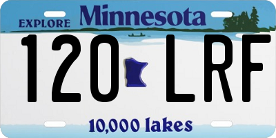 MN license plate 120LRF