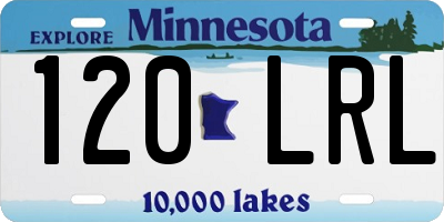 MN license plate 120LRL