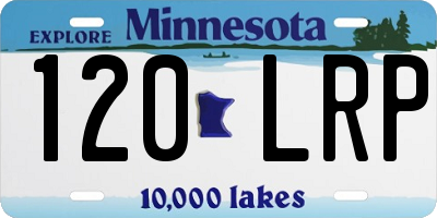MN license plate 120LRP