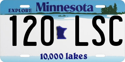 MN license plate 120LSC