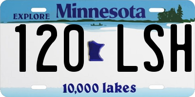 MN license plate 120LSH