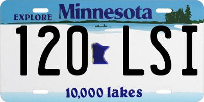 MN license plate 120LSI