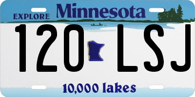 MN license plate 120LSJ