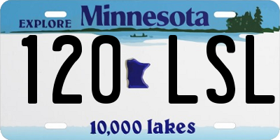 MN license plate 120LSL