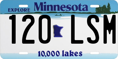 MN license plate 120LSM