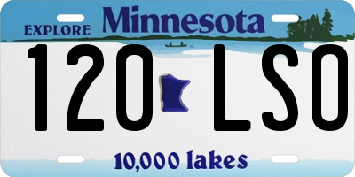 MN license plate 120LSO