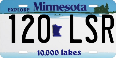 MN license plate 120LSR