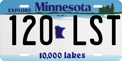 MN license plate 120LST