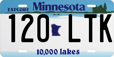 MN license plate 120LTK