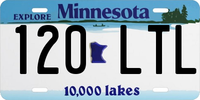 MN license plate 120LTL