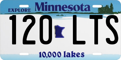 MN license plate 120LTS