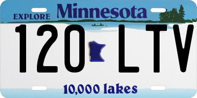 MN license plate 120LTV