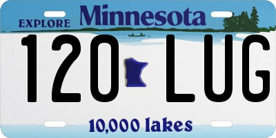 MN license plate 120LUG