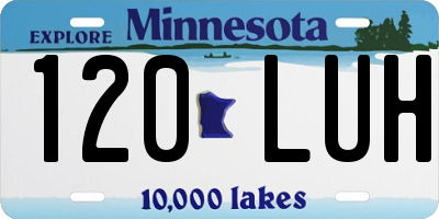 MN license plate 120LUH