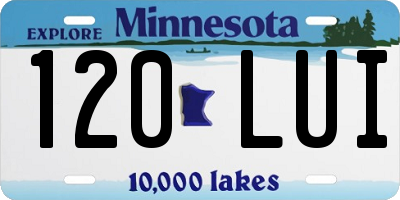 MN license plate 120LUI