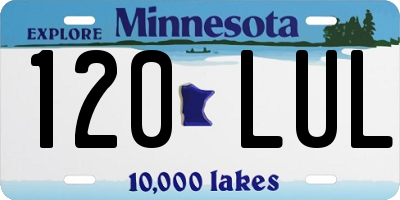 MN license plate 120LUL