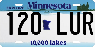MN license plate 120LUR