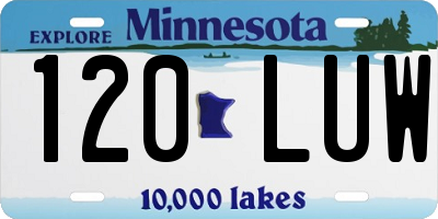 MN license plate 120LUW