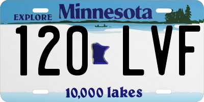 MN license plate 120LVF