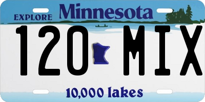 MN license plate 120MIX