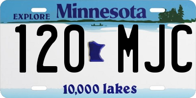 MN license plate 120MJC