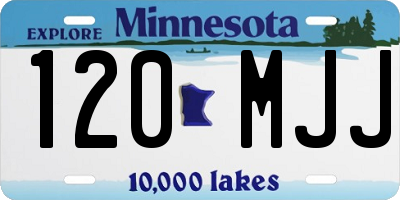 MN license plate 120MJJ