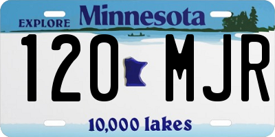 MN license plate 120MJR
