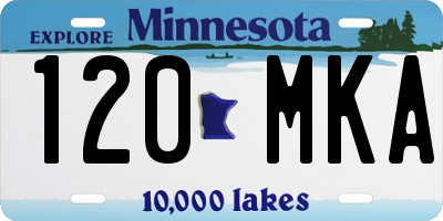 MN license plate 120MKA