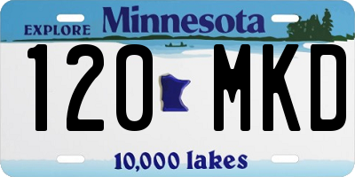 MN license plate 120MKD