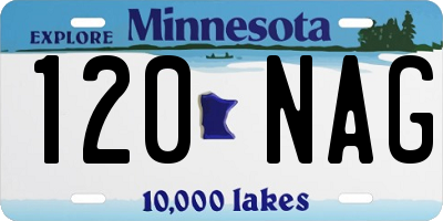 MN license plate 120NAG