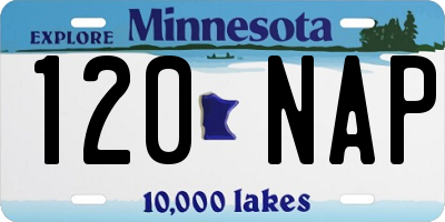 MN license plate 120NAP