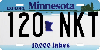 MN license plate 120NKT