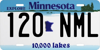MN license plate 120NML