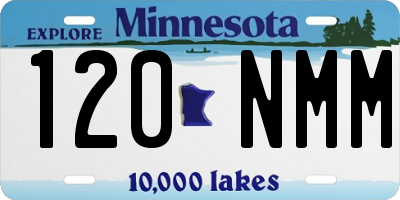 MN license plate 120NMM