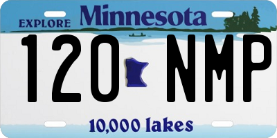 MN license plate 120NMP