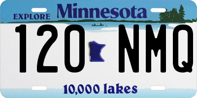 MN license plate 120NMQ