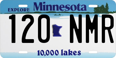 MN license plate 120NMR