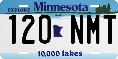 MN license plate 120NMT