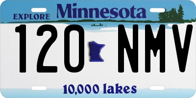 MN license plate 120NMV