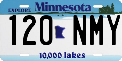 MN license plate 120NMY