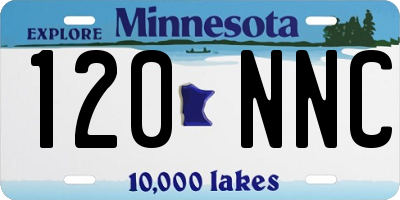 MN license plate 120NNC