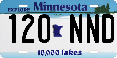 MN license plate 120NND