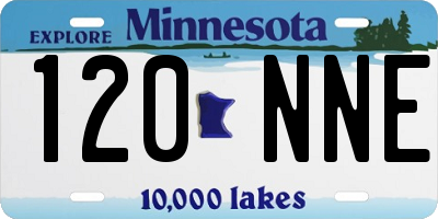 MN license plate 120NNE