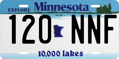 MN license plate 120NNF
