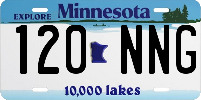 MN license plate 120NNG