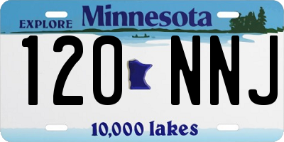MN license plate 120NNJ