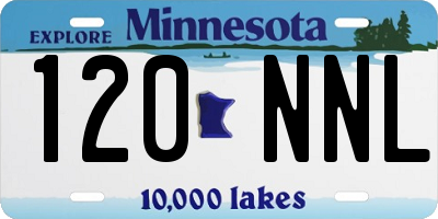 MN license plate 120NNL