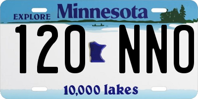 MN license plate 120NNO