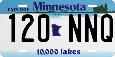 MN license plate 120NNQ