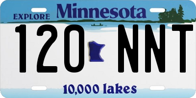 MN license plate 120NNT